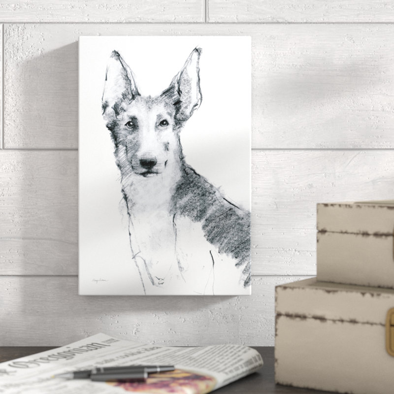 Franz Sitting Pretty by Avery Tillmon - Wrapped Canvas Print, 30cm H x 20cm W