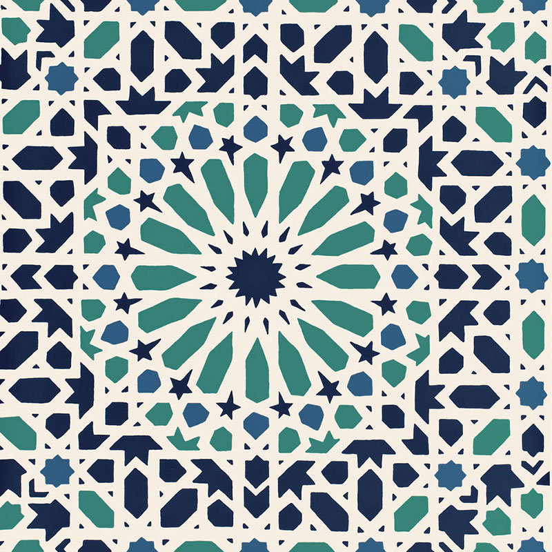 Nasrid Palace Mosaic Wallpaper, Aegean