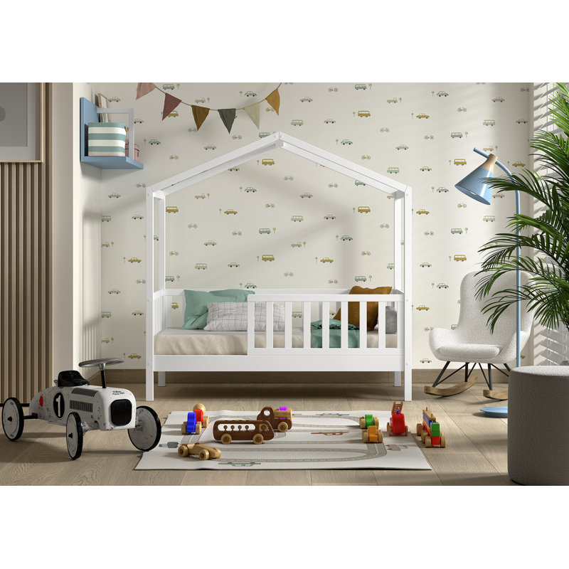 Junior Kids Bed, 70 x 140cm, White