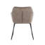 Chaise de salle à manger rembourrée en cuir avec pieds en métal Cantwell-445271949