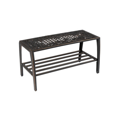 Franchell Metal Storage Bench by Canora Grey