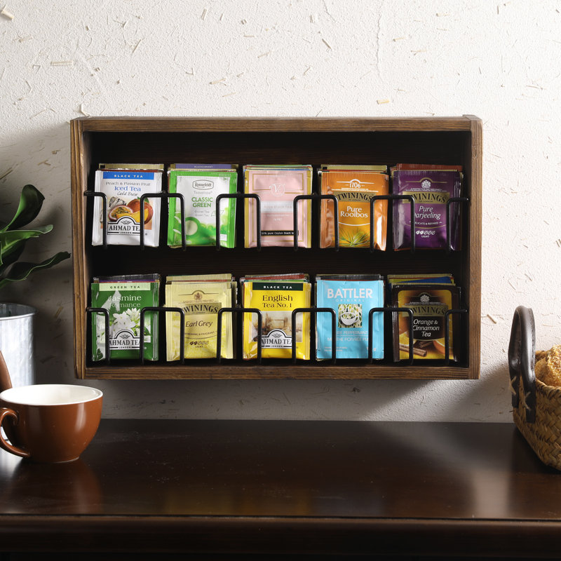 MyGift Wood Tea Box