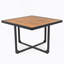 Ensemble de salle à manger 9 pièces en bois d'acacia, ensemble de patio extérieur peu encombrant, 4 chaises rembourrées et 4 repose-pieds et 1 table carrée, pour la cour, le jardin, la terrasse et la piscine, gris