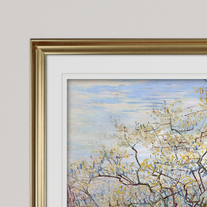 « vincent van gogh », impression, Or, H 28 po x l 38 po x P 1,5 po