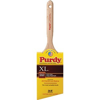 Purdy 144152335 3-1/2" Nylon/Polyester Med Stiff XL Glide Angular Paint Brush-1PK