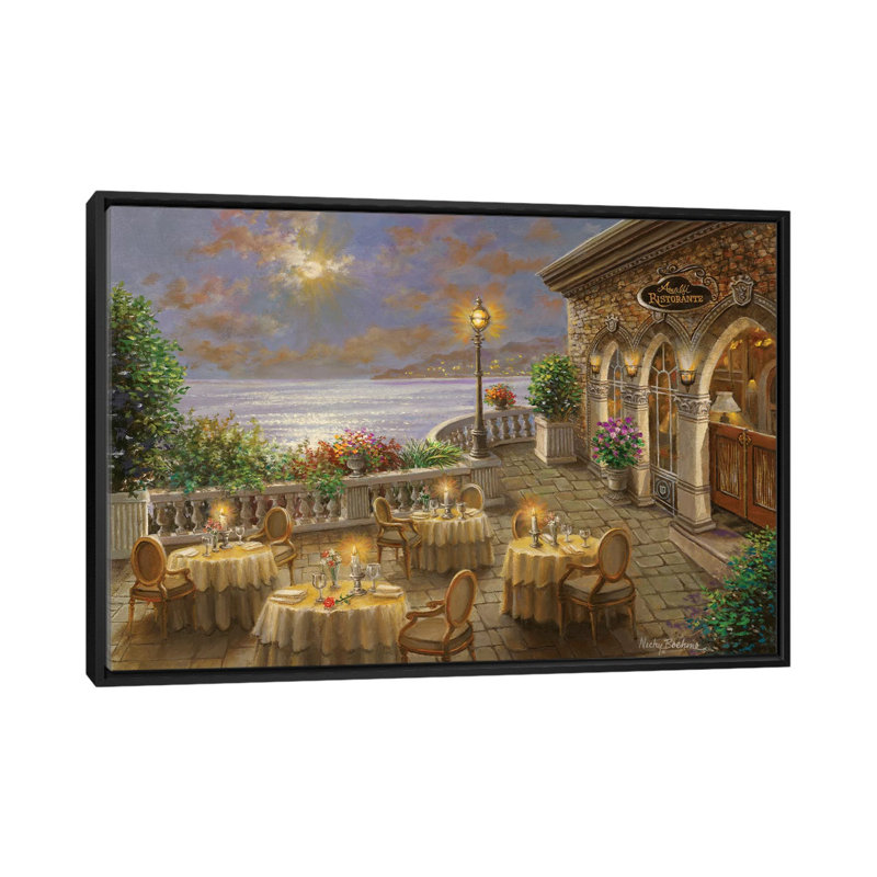 «A Romantic Dining Invitation» par Nicky Boehme, reproduction sur toile tendue sur châssis, H 18 po x l 26 po x P 1,5 po