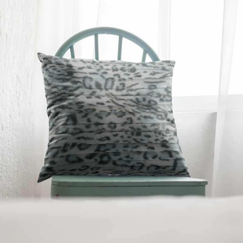 Animal Print Reversible Throw Pillow, Animal Print, 20" x 30", Green
