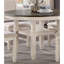 Table de salle à manger brun et blanc antique avec meubles de style transitionnel