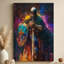 Cosmic Knight in Armor, impression sur toile tendue