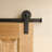 Round Stick Single Door Barn Door Hardware Kit-22441337
