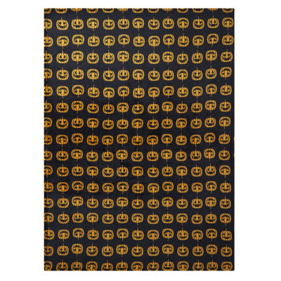 Kate Aurora Halloween Accents Friendly Jack O' Lanterns Oversized Accent Plush Throw Blanket -50x70