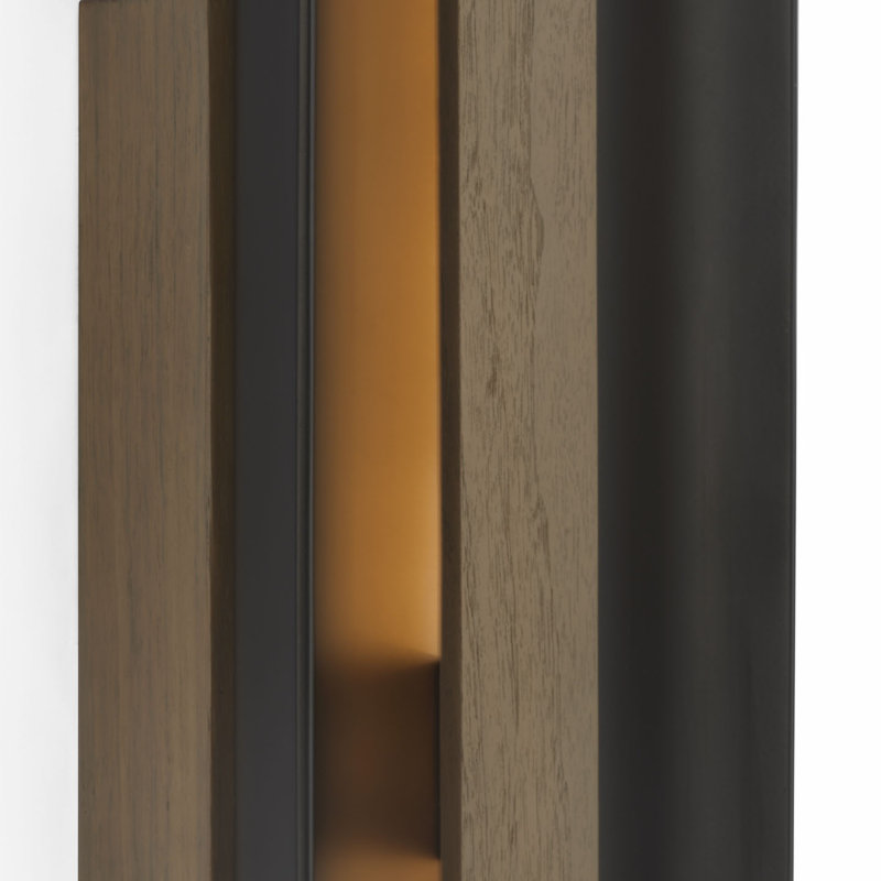 Anne-Marie Barton Remi 18" Sconce, Matte Carbon/Warm Walnut