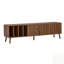 Meuble télé de style Mid-Century moderne avec des pieds en bois massif, beaucoup de rangement et un assemblage facile pour le salon et la chambre à coucher