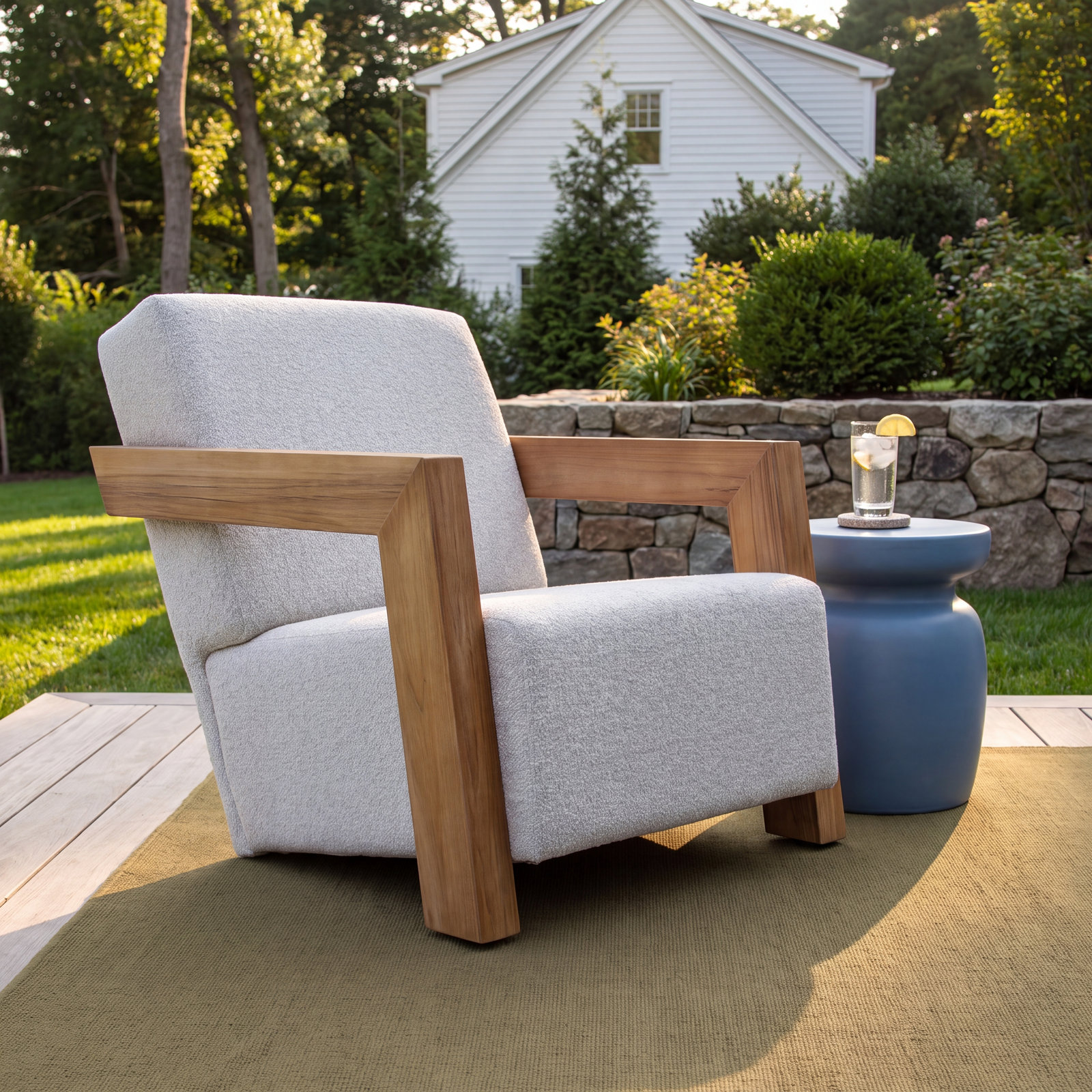 Levitt Teak Patio Lounge Chair