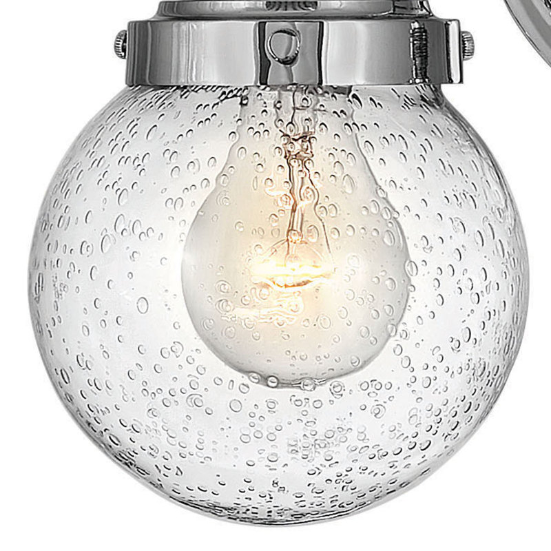 Poppy Bath 2-Light Dimmable Vanity Light, Chrome