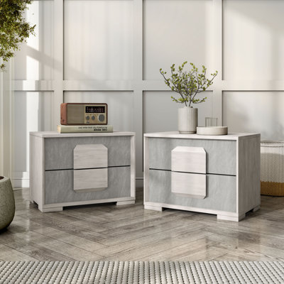 Ensemble de tables de chevet 2 pièces