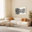 Motif de vagues abstraites en noir et blanc, impression sur toile tendue sur toile, ensemble de 1-1024925475