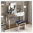 Mirror Desktop Dressing Table, 2 Drawer Dressing Table, Suitable for Female and Girl Home Offices
