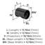 Bouton d'armoire Whistle 11/16 po (18 mm) de diamètre - paquet de 10-124174035-111778372