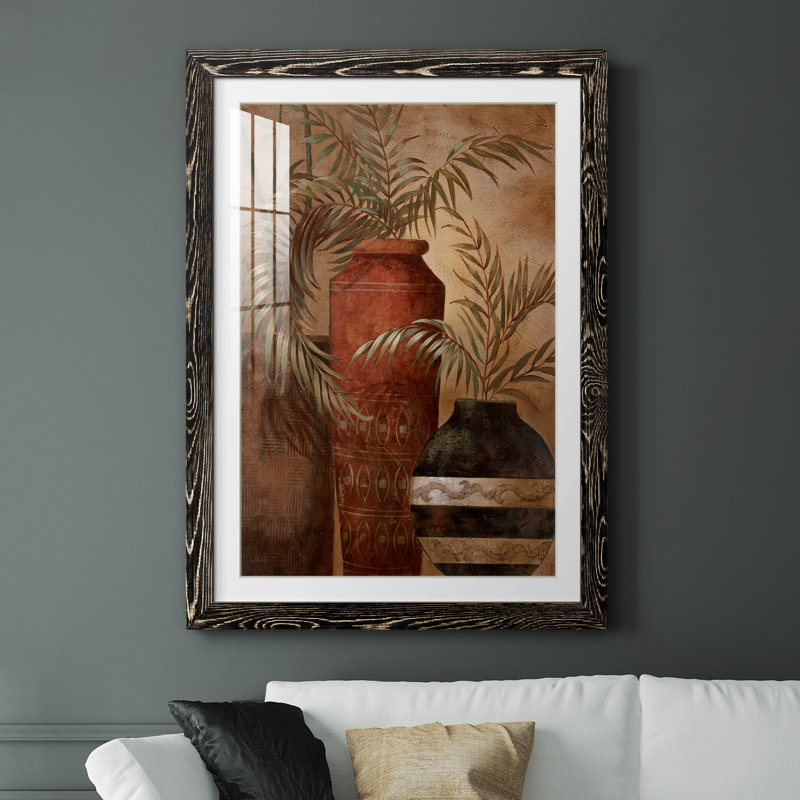 Exotic Holiday I - peinture encadrée, H 44 po x l 31 po x P 1 po, Cadre noir