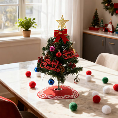 1.8' H Artificial Pine Christmas Tree