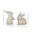 Lapin doré en résine 4-4,5 po