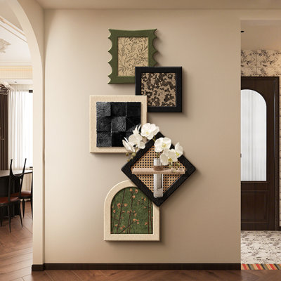 Modern Solid wood Sandstone Wall art