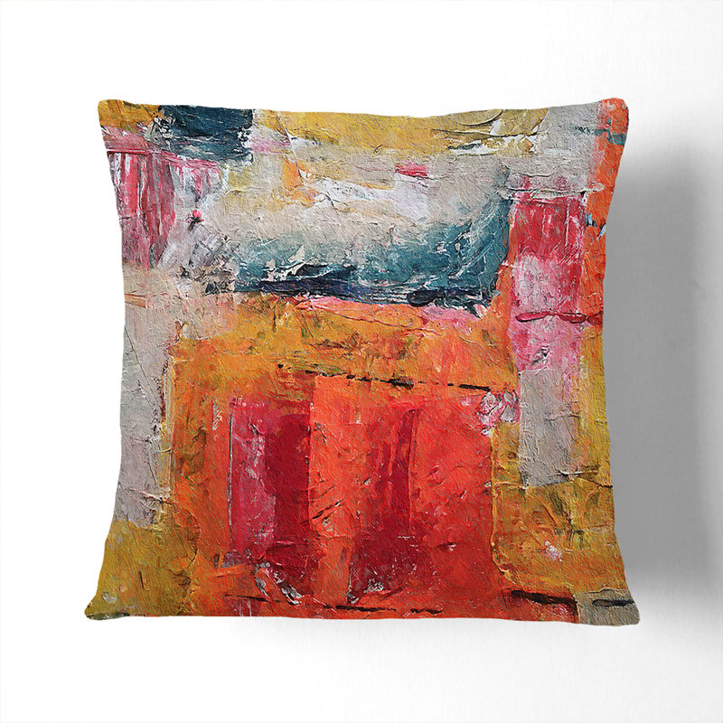 Abstract Square Throw Cushion, 55 x 55 cm