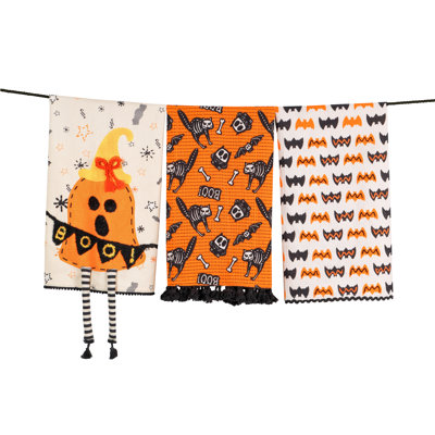The Spooky Sweet Treats Artisan Kitchen Tea Towel Set of 3