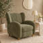 Chaise nordique, chaise multifonctionnelle en tissu chenille, canapé décoratif, dossier incurvé, salle d'étude de salon, vert olive-1914342959