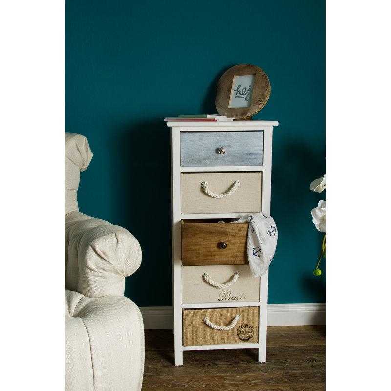 Taraval 38cm W 5 - Drawer Chest of Drawers