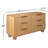Camila 57.3" W 6-Drawer Solid Wood Double Dresser
