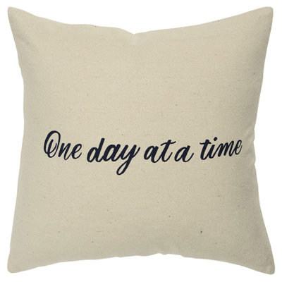 Housse et insert de coussin carré en coton Inked Collection
