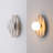 Tivoli 12" Modern Minimalist 1-Light Ovoid Marble Stripe LED Wall Sconce