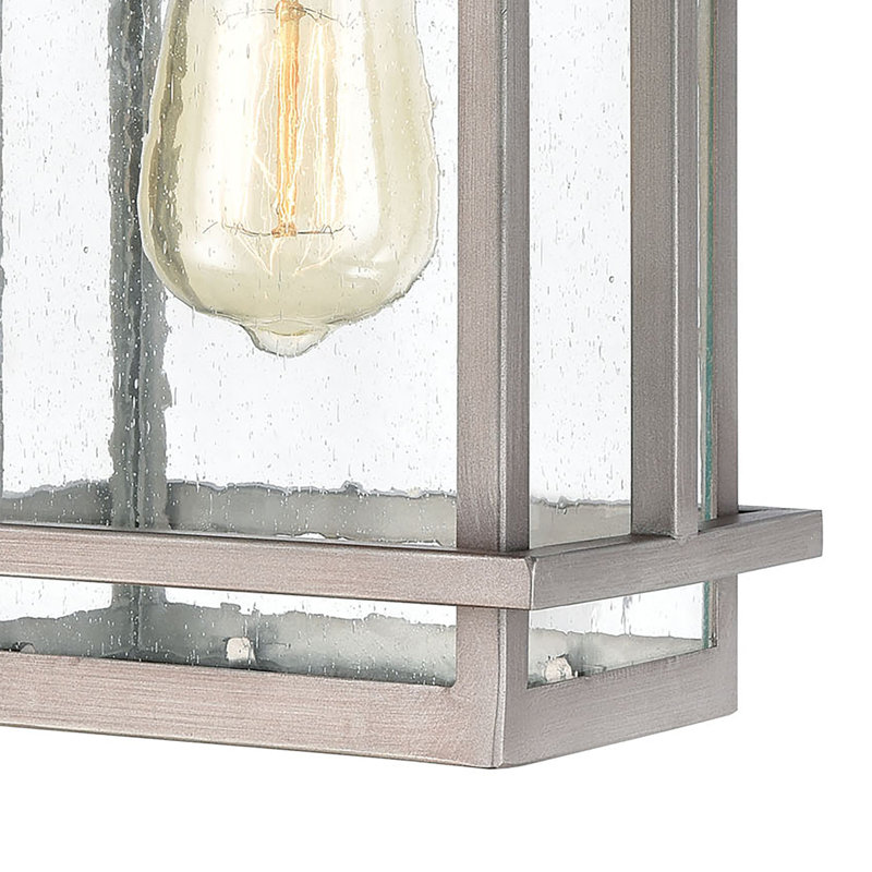 Breckenridge 14'' High 1-Light Outdoor Sconce - Weathered Zinc, 14" H x 7" W x 6" D