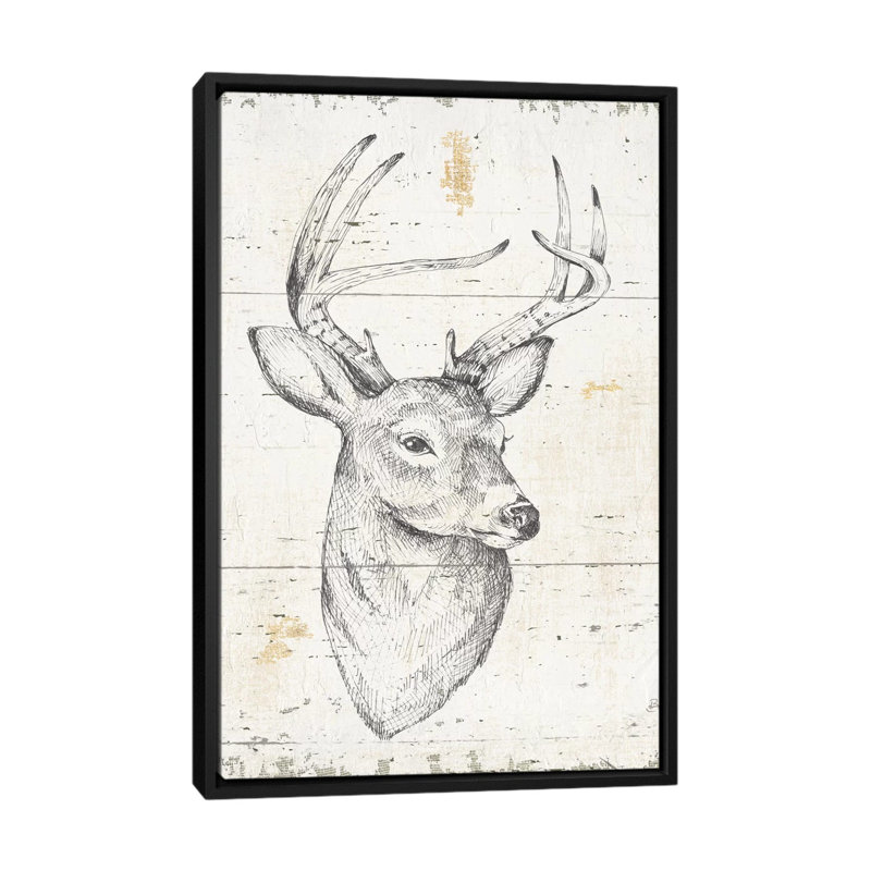 « wild & belle i », reproduction d’art sur toile, H 26 po x l 18 po x P 1,5 po, Toile avec cadre noir, Pas de tapis