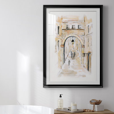 «Venice Market Day I», reproduction encadrée de qualité supérieure - prête à être accrochée