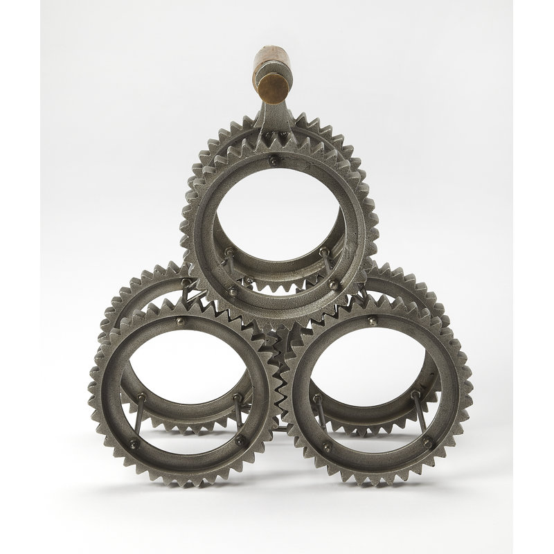 Sol Tabletop Wine Bottle Rack Grey