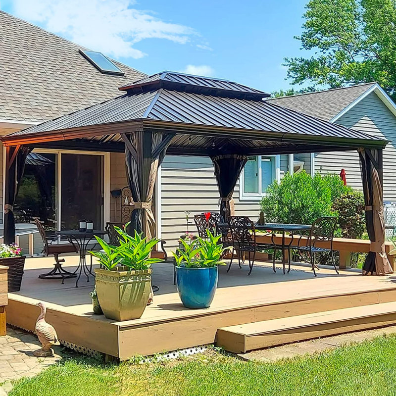 All-weather Gazebo Aluminum Elegant Design For Backyard Events