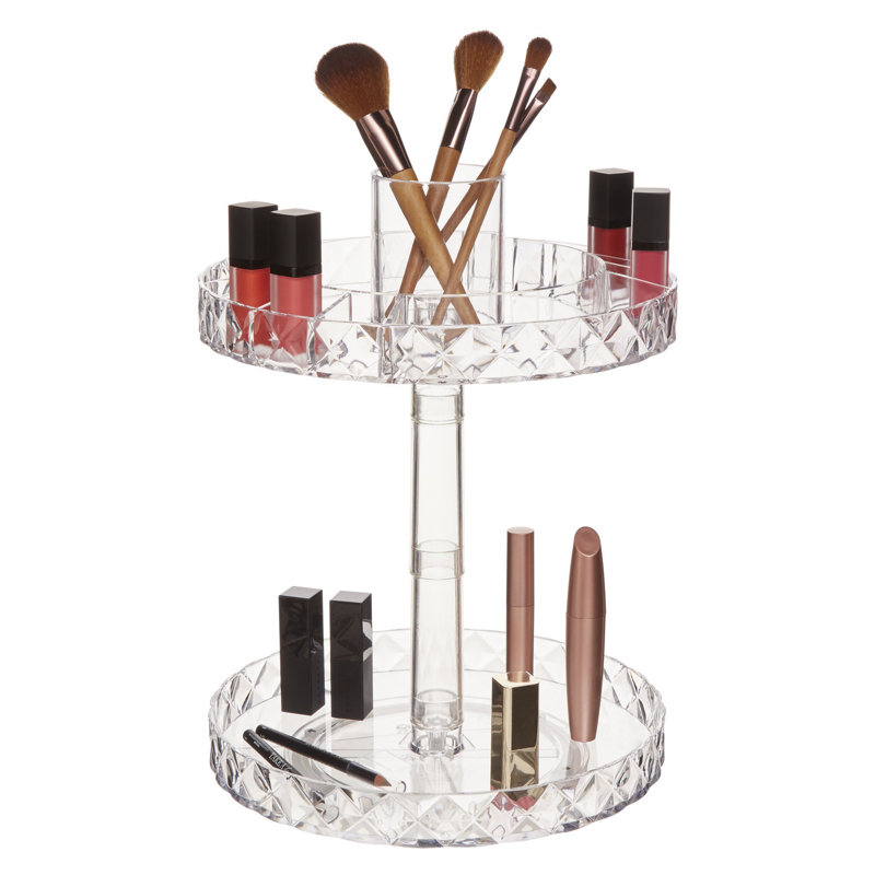 Nelms Plastic Bathroom Organiser, Clear