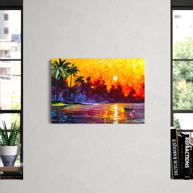 After The Rain by Leonid Afremov - Wrapped Canvas Gallery-Wrapped Canvas Giclee, 66.04 cm H x 45.72 cm W x 1.91 cm D