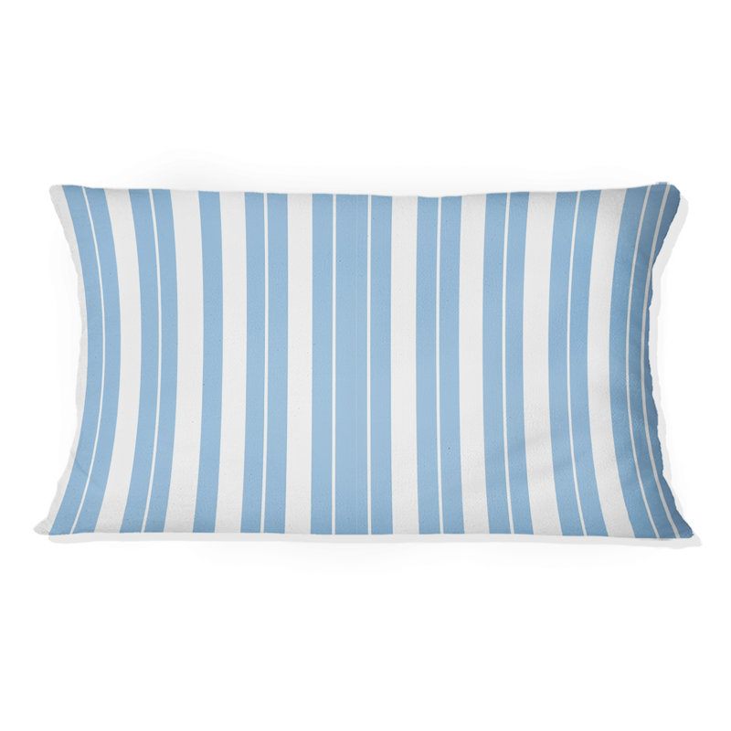 Coussin lombaire transitionnel bleu bébé et blanc II