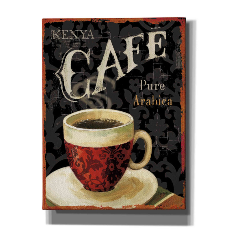 " Today's Coffee I " by Lisa Audit Painting Print, 16" H x 12" W x 0.75" D