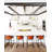 4 Light Large Open Frame Foyer Lantern in Transitional, Industrial Style Geometric Chandelier
