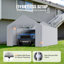 Toit en plastique gris pour voile d'ombrage VEVOR
