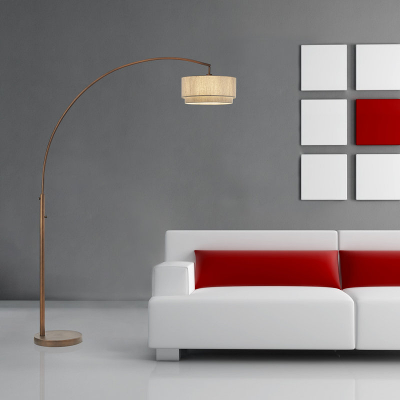 Lampe sur pied arquée 82 po Elena