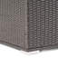 Rangement de patio gris avec fer, 34,28 po Profondeur x largeur 24,11 po, panier de cadre extérieur en fer essentiel, choix