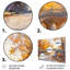 Ensemble de décorations murales élégantes, jaune et beige-107169100-107169102