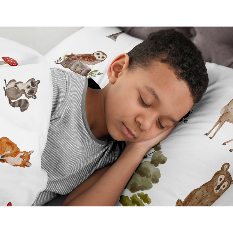 Woodland Forest Animals Full Microfiber Comforter Set