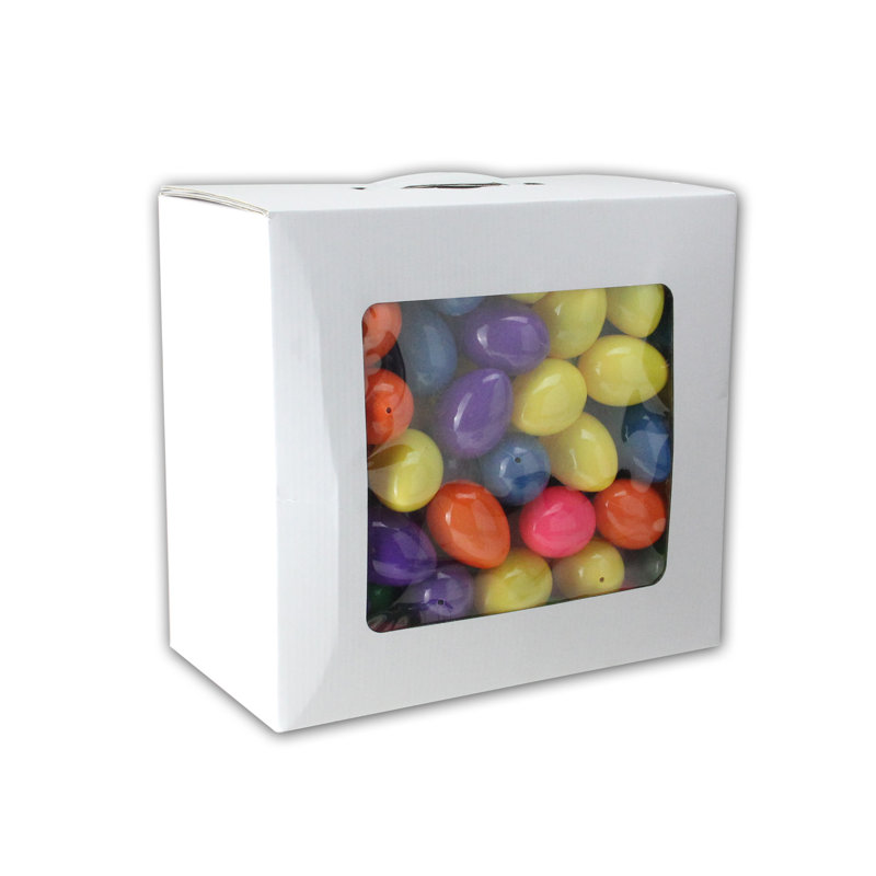 Paquet de 150 décorations pour œufs de Pâques de 2,5 po aux couleurs vives